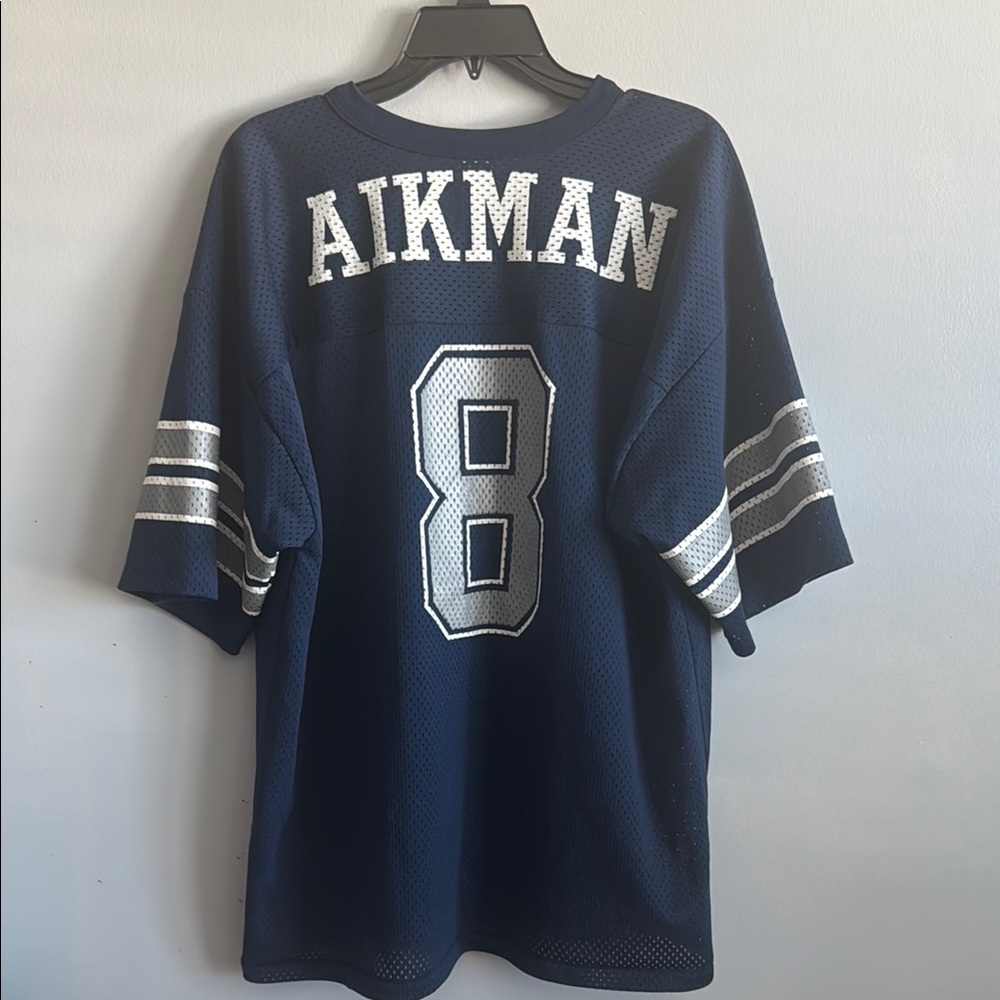 Troy Aikman Navy Blue Cowboys Jersey XL VTG